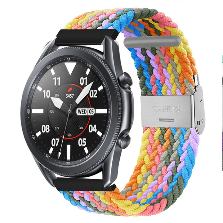22mm Universal Metal Buckle Nylon Braided Watch Band(Color 1) - 22mm Bands by buy2fix | Online Shopping UK | buy2fix