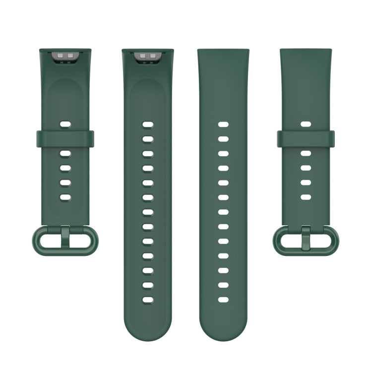 For Xiaomi Redmi Watch 2 Solid Color Silicone Strap Watch Band(Pine Needle Green) - Watch Bands by buy2fix | Online Shopping UK | buy2fix