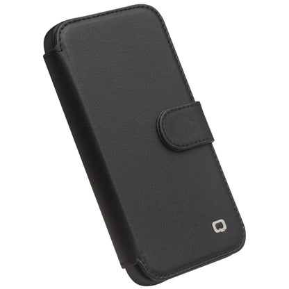 For iPhone 13 QIALINO Magnetic Buckle Phone Leather Case with Card Slot(Black) - iPhone 13 Cases by QIALINO | Online Shopping UK | buy2fix