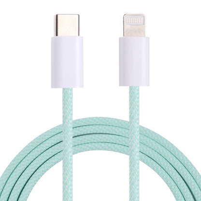 12W PD USB-C / Type-C to 8 Pin Data Cable, Cable Length: 1m(Green) - 2 in 1 Cable by buy2fix | Online Shopping UK | buy2fix