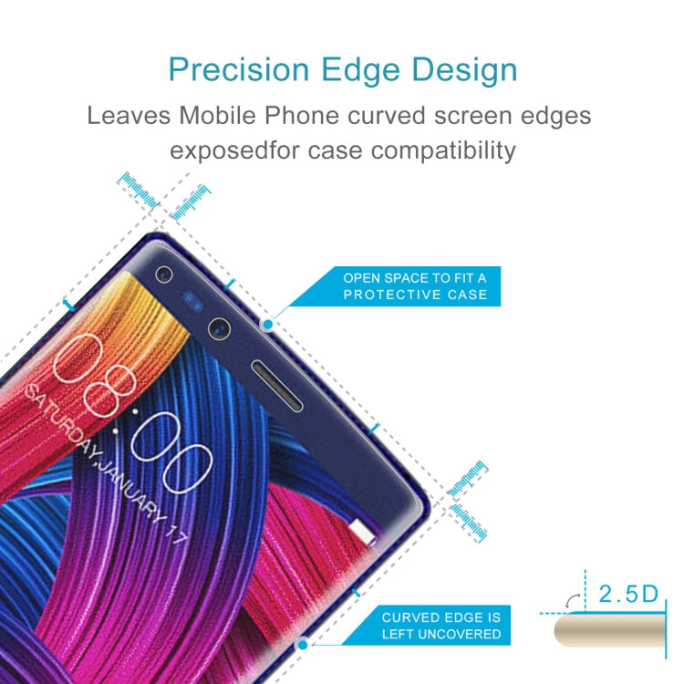 10 PCS 0.26mm 9H 2.5D Tempered Glass Film For Doogee MIX 2 - For Doogee by buy2fix | Online Shopping UK | buy2fix