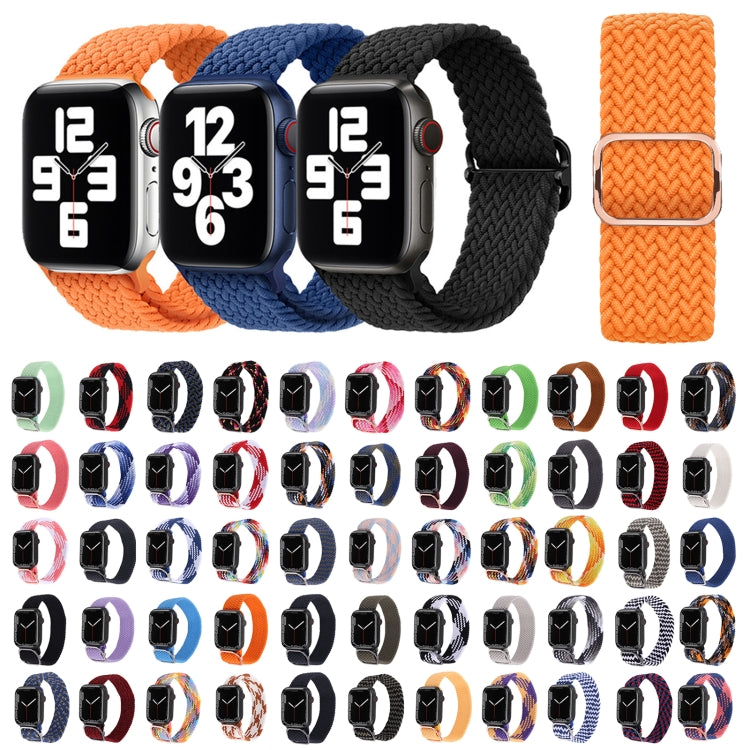 Nylon Braid Strap Watch Band For Apple Watch Ultra 49mm&Watch Ultra 2 49mm / Series 9&8&7 45mm / SE 3&SE 2&6&SE&5&4 44mm / 3&2&1 42mm(37) - Watch Bands by buy2fix | Online Shopping UK | buy2fix