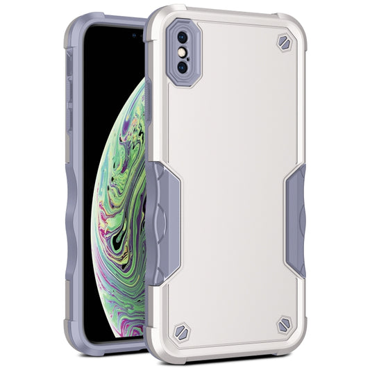 For iPhone XR Non-slip Armor Phone Case(White) - More iPhone Cases by buy2fix | Online Shopping UK | buy2fix