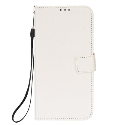 For Ulefone Armor X9 Diamond Texture Leather Phone Case(White) - Ulefone Cases by buy2fix | Online Shopping UK | buy2fix