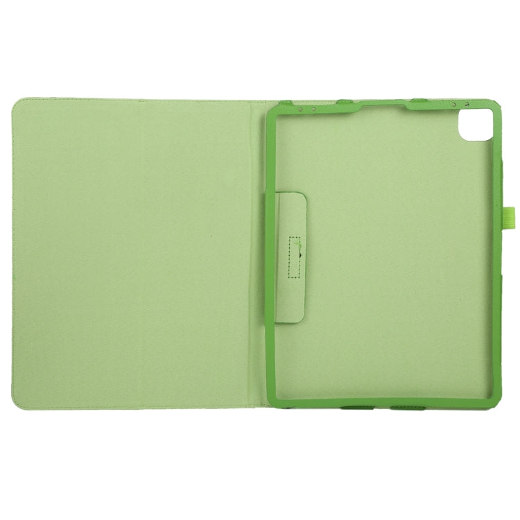 For iPad Air 13 2024 / iPad Pro 12.9 2022 / 2021 / 2020 / 2018 Litchi Texture Solid Color Leather Tablet Case(Green) - iPad Pro 12.9 (2022/2021) Cases by buy2fix | Online Shopping UK | buy2fix