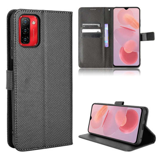 For Ulefone Note 12P Diamond Texture Leather Phone Case(Black) - Ulefone Cases by buy2fix | Online Shopping UK | buy2fix