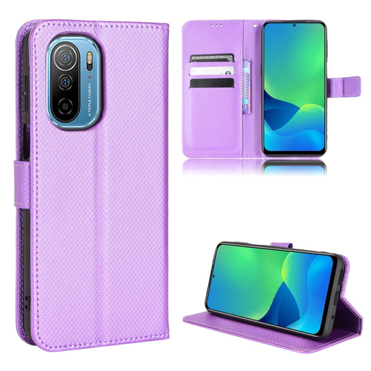 For Ulefone Note 13P Diamond Texture Leather Phone Case(Purple) - Ulefone Cases by buy2fix | Online Shopping UK | buy2fix