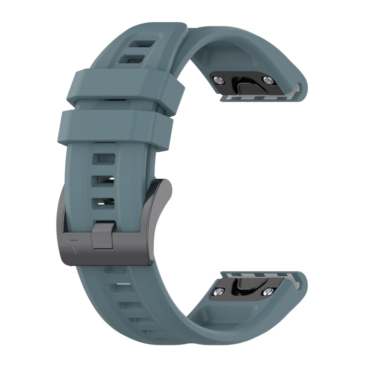 For Garmin Fenix 7S Quick Release Silicone Watch Band(Navy Blue) - Watch Bands by buy2fix | Online Shopping UK | buy2fix