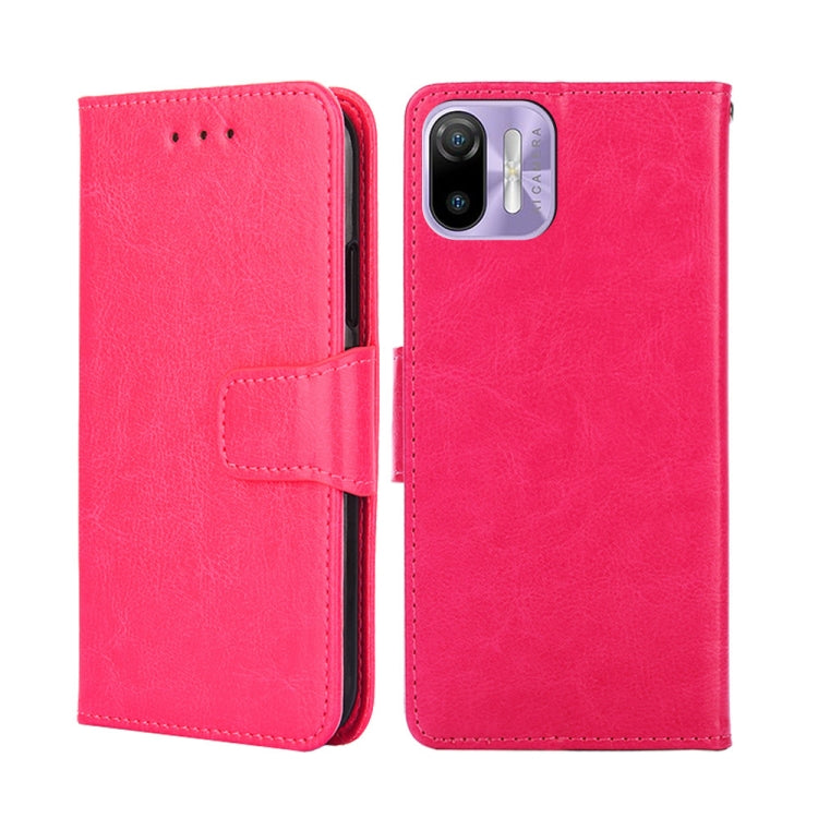 For Ulefone Note 6 / Note 6P Crystal Texture Leather Phone Case(Rose Red) - Ulefone Cases by buy2fix | Online Shopping UK | buy2fix