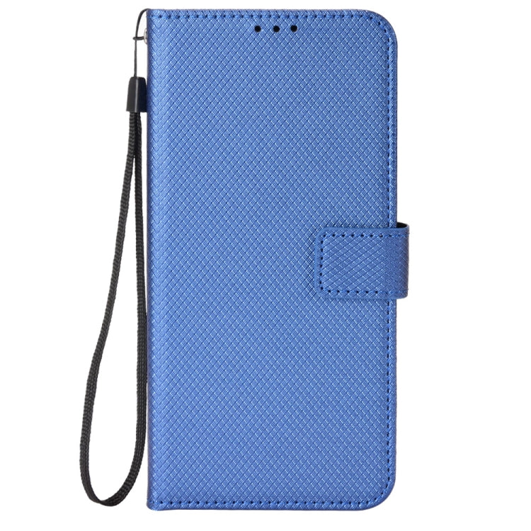 For Doogee S88 Pro / S88 Plus Diamond Texture Leather Phone Case(Blue) - Doogee Cases by buy2fix | Online Shopping UK | buy2fix