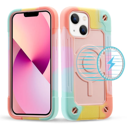 For iPhone 13 Colorful Magsafe Magnetic Phone Case(Colorful Rose Gold) - iPhone 13 Cases by buy2fix | Online Shopping UK | buy2fix