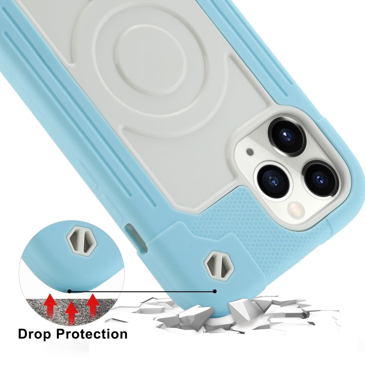 For iPhone 12 / 12 Pro Colorful Magsafe Magnetic Phone Case(Ice Blue) - iPhone 12 / 12 Pro Cases by buy2fix | Online Shopping UK | buy2fix