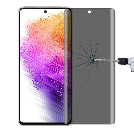 Full Cover Anti-peeping Tempered Glass Film For Samsung Galaxy A73 5G - Galaxy Tempered Glass by buy2fix | Online Shopping UK | buy2fix