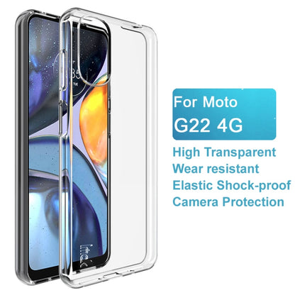 For Motorola Moto G22 4G IMAK UX-5 Series Transparent TPU Phone Case(Transparent) - Motorola Cases by imak | Online Shopping UK | buy2fix