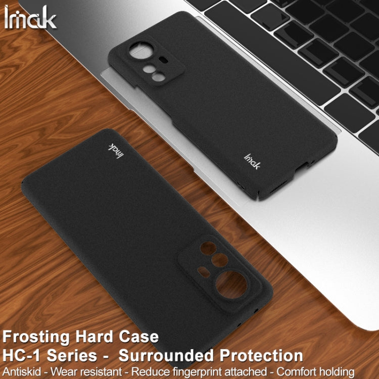 For Xiaomi 12 Pro imak HC-1 Series Frosted Hard Phone Case(Black) - Xiaomi Cases by imak | Online Shopping UK | buy2fix