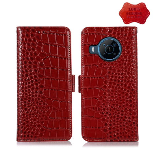 For Nokia X100 Crocodile Top Layer Cowhide Leather Phone Case(Red) - Nokia Cases by buy2fix | Online Shopping UK | buy2fix