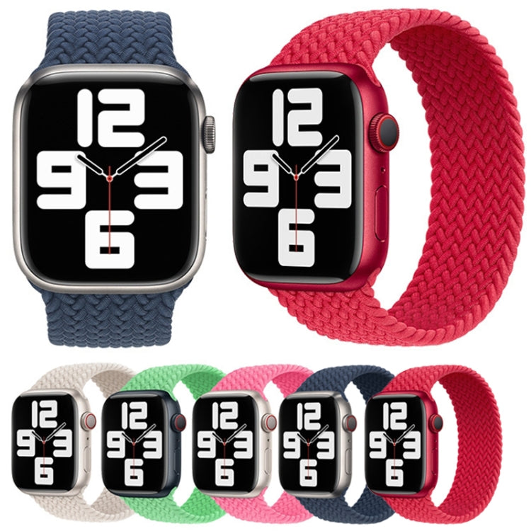 135mm Nylon Braided Watch Band For Apple Watch Ultra 49mm&Watch Ultra 2 49mm / Series 9&8&7 45mm / SE 3&SE 2&6&SE&5&4 44mm / 3&2&1 42mm (Red) - Watch Bands by buy2fix | Online Shopping UK | buy2fix