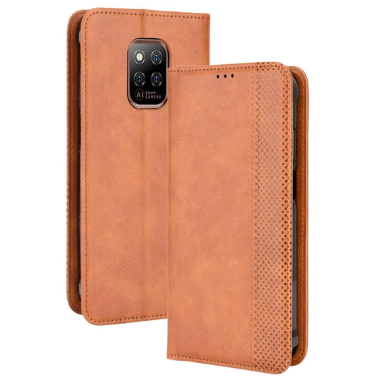 For Ulefone Power Armor 14 / 14 Pro Magnetic Buckle Retro Texture Leather Phone Case(Brown) - Ulefone Cases by buy2fix | Online Shopping UK | buy2fix