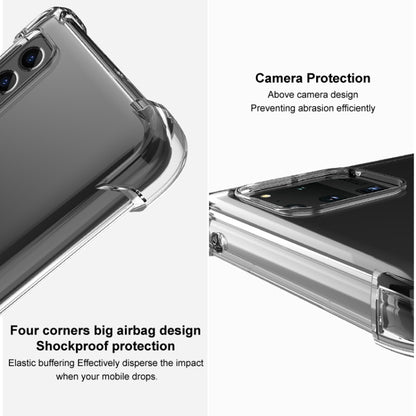 For OnePlus Ace 5G/10R 5G imak All-inclusive Shockproof Airbag TPU Case with Screen Protector(Transparent Black) - OnePlus Cases by imak | Online Shopping UK | buy2fix