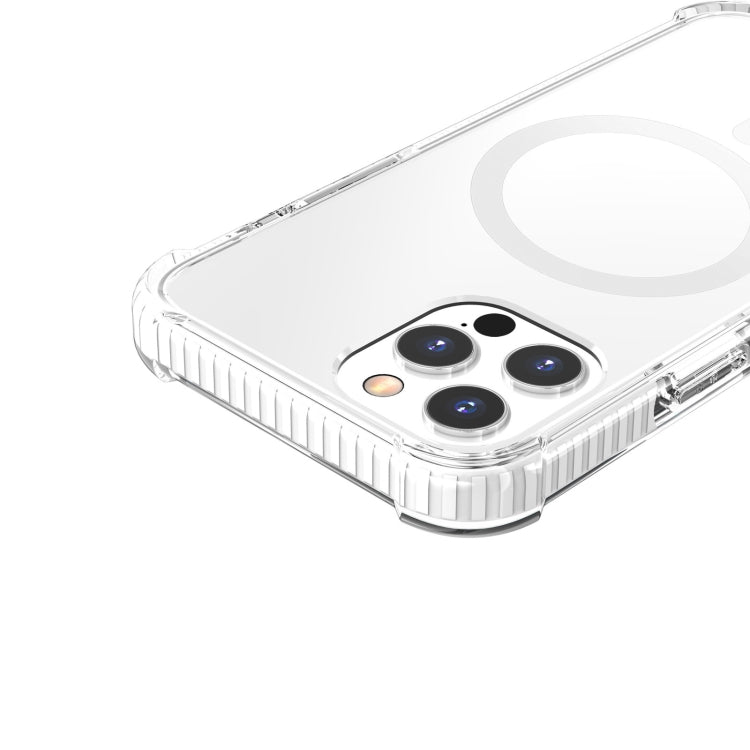 For iPhone 12 Pro Max Magsafe Magnetic Acrylic Shockproof Phone Case(White) - iPhone 12 Pro Max Cases by buy2fix | Online Shopping UK | buy2fix