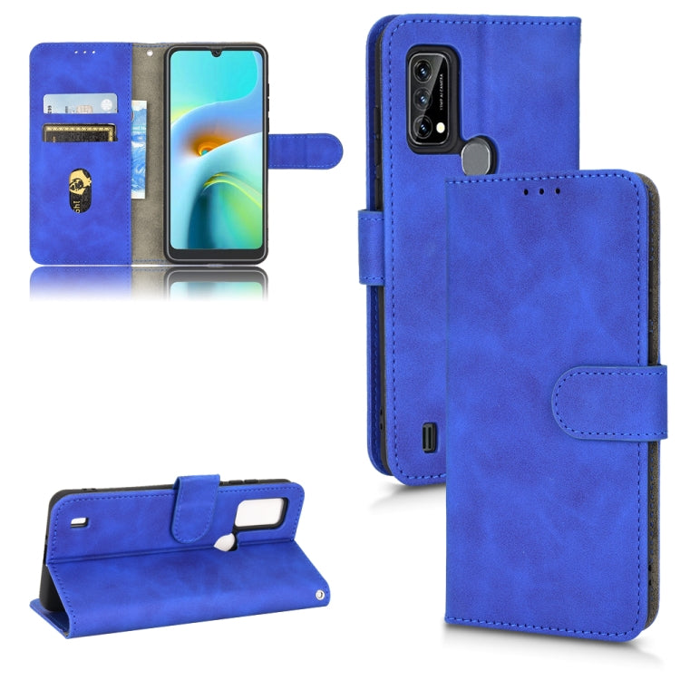 For Blackview A50 Skin Feel Magnetic Flip Leather Phone Case(Blue) - More Brand by buy2fix | Online Shopping UK | buy2fix