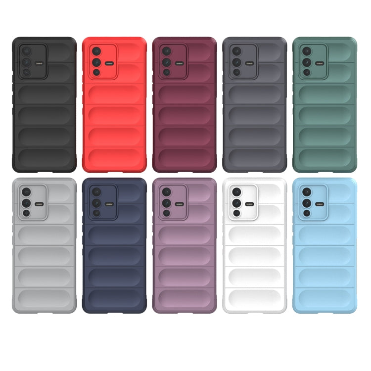 For vivo S12 Pro Magic Shield TPU + Flannel Phone Case(Light Blue) - vivo Cases by buy2fix | Online Shopping UK | buy2fix