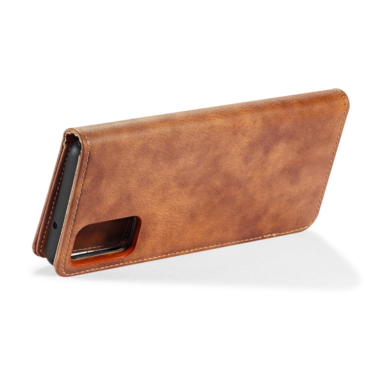 For Galaxy S20+ DG.MING Crazy Horse Texture Flip Detachable Magnetic Leather Case with Holder & Card Slots & Wallet(Brown) - Galaxy Phone Cases by DG.MING | Online Shopping UK | buy2fix