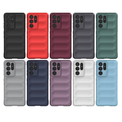 For Samsung Galaxy S21 Ultra  5G Magic Shield TPU + Flannel Phone Case(White) - Galaxy S21 Ultra 5G Cases by buy2fix | Online Shopping UK | buy2fix