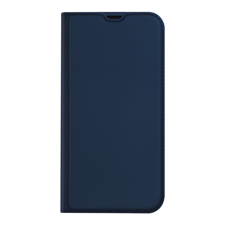 For iPhone 14/13 DUX DUCIS Skin Pro Series Shockproof Horizontal Flip Leather Phone Case (Dark Blue) - iPhone 14 Cases by DUX DUCIS | Online Shopping UK | buy2fix