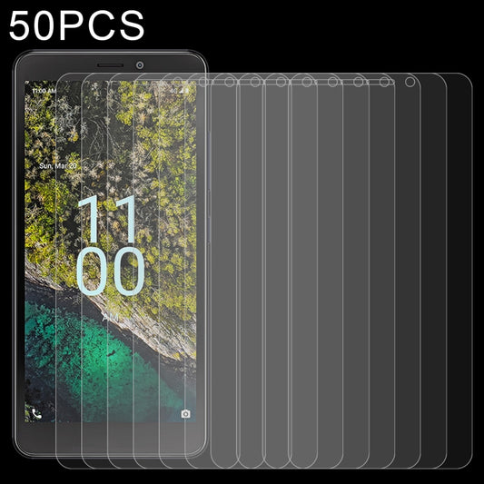 50 PCS 0.26mm 9H 2.5D Tempered Glass Film For Nokia C100 - Nokia Tempered Glass by buy2fix | Online Shopping UK | buy2fix