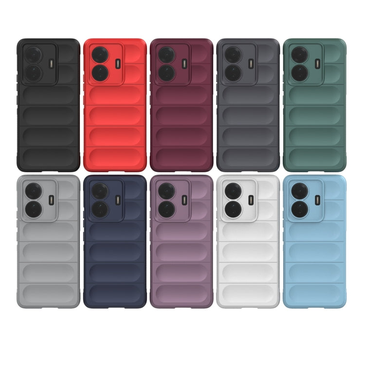 For vivo s15e Magic Shield TPU + Flannel Phone Case(Dark Green) - vivo Cases by buy2fix | Online Shopping UK | buy2fix
