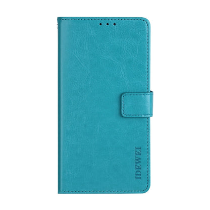 For Blackview BV9800 Pro idewei Crazy Horse Texture Horizontal Flip Leather Case with Holder & Card Slots & Wallet(Sky Blue) - More Brand by idewei | Online Shopping UK | buy2fix