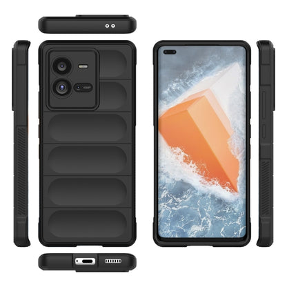 For vivo iQOO 10 Pro 5G Magic Shield TPU + Flannel Phone Case(Dark Grey) - vivo Cases by buy2fix | Online Shopping UK | buy2fix