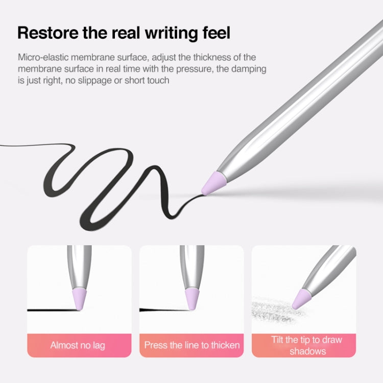 10 in 1 / Set Silicone Nib Cap For Huawei Pencil(Lavender) - Pencil Accessories by buy2fix | Online Shopping UK | buy2fix