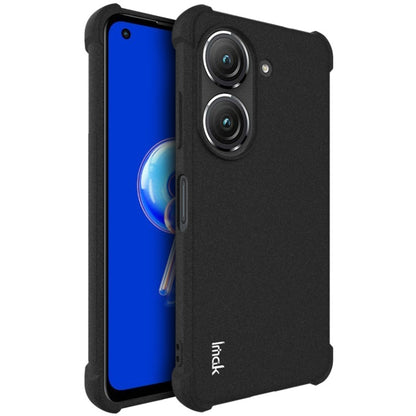 For Asus Zenfone 9 5G IMAK All-inclusive Shockproof Airbag TPU Case (Matte Black) - ASUS Cases by imak | Online Shopping UK | buy2fix