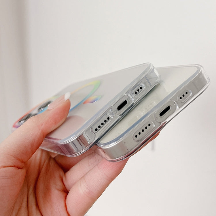 For iPhone 13 Pro Max Rainbow MagSafe Magnetic Phone Case (Transparent) - iPhone 13 Pro Max Cases by buy2fix | Online Shopping UK | buy2fix