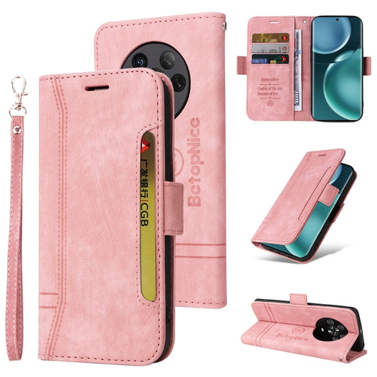 For Honor Magic4 BETOPNICE Dual-side Buckle Leather Phone Case(Pink) - Honor Cases by BETOPNICE | Online Shopping UK | buy2fix