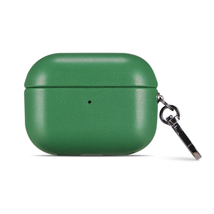 For Apple AirPods Pro PU Leather Wireless Bluetooth Earphone Protective Case(Green) - For AirPods Pro by buy2fix | Online Shopping UK | buy2fix