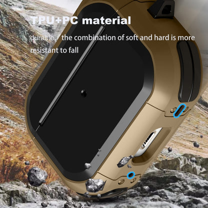 For AirPods Pro 2 Wireless Earphones Shockproof Thunder Mecha TPU Protective Case(Gold) - For AirPods Pro 2 by buy2fix | Online Shopping UK | buy2fix