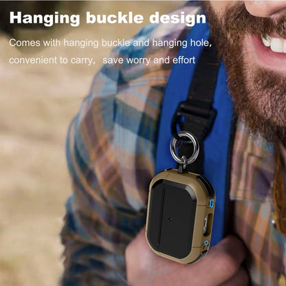 For AirPods Pro 2 Wireless Earphones Shockproof Thunder Mecha TPU Protective Case(Gold) - For AirPods Pro 2 by buy2fix | Online Shopping UK | buy2fix