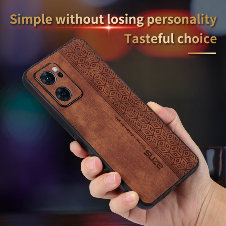 For OPPO Reno7 5G AZNS 3D Embossed Skin Feel Phone Case(Black) - OPPO Cases by AZNS | Online Shopping UK | buy2fix