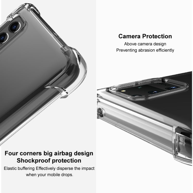 For Motorola Edge 2022 5G imak Shockproof Airbag TPU Phone Case(Transparent) - Motorola Cases by imak | Online Shopping UK | buy2fix