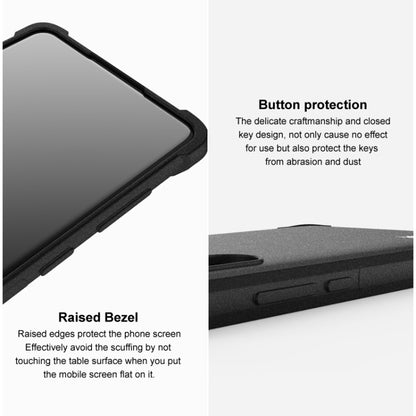For Sony Xperia 5 IV imak Shockproof Airbag TPU Phone Case(Matte Black) - Sony Cases by imak | Online Shopping UK | buy2fix