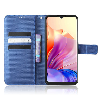 For Blackview OSCAL C80 Diamond Texture Leather Phone Case(Blue) - More Brand by buy2fix | Online Shopping UK | buy2fix