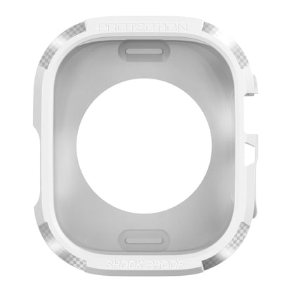 Carbon Fiber Shockproof Case For Apple Watch Ultra 49mm(White) - Watch Cases by buy2fix | Online Shopping UK | buy2fix