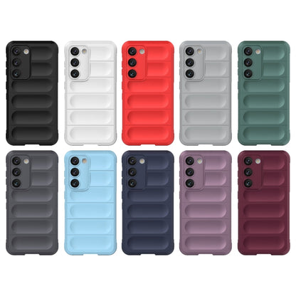 For Samsung Galaxy S23 5G Magic Shield TPU + Flannel Phone Case(Grey) - Galaxy S23 5G Cases by buy2fix | Online Shopping UK | buy2fix