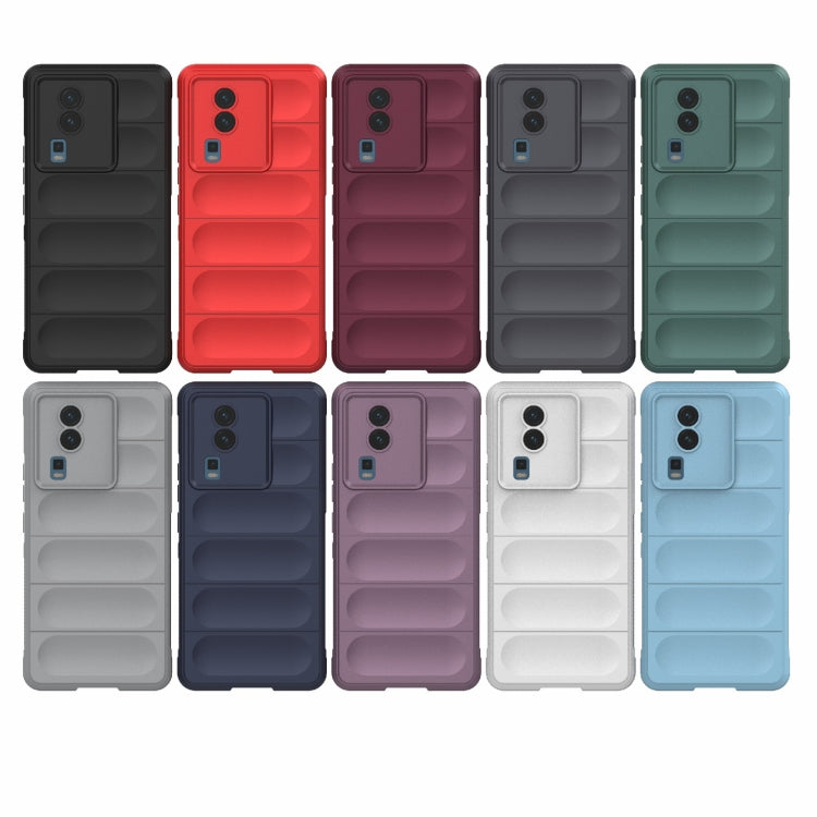 For vivo iQOO Neo7 Magic Shield TPU + Flannel Phone Case(Light Blue) - vivo Cases by buy2fix | Online Shopping UK | buy2fix