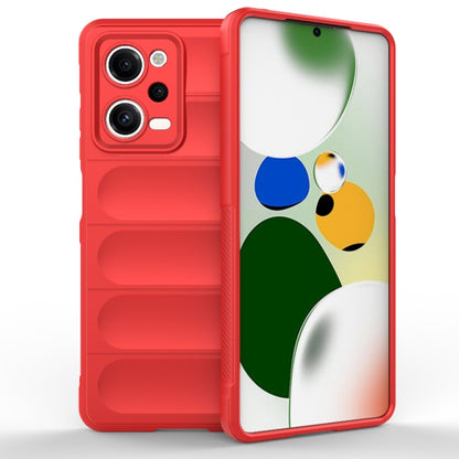 For Xiaomi Redmi Note 12 Pro 5G China / Note 12 Pro 5G Speed  Magic Shield TPU + Flannel Phone Case(Red) - Note 12 Pro Cases by buy2fix | Online Shopping UK | buy2fix