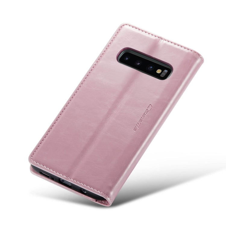 For Samsung Galaxy S10 CaseMe 003 Crazy Horse Texture Leather Phone Case(Rose Gold) - Galaxy Phone Cases by CaseMe | Online Shopping UK | buy2fix