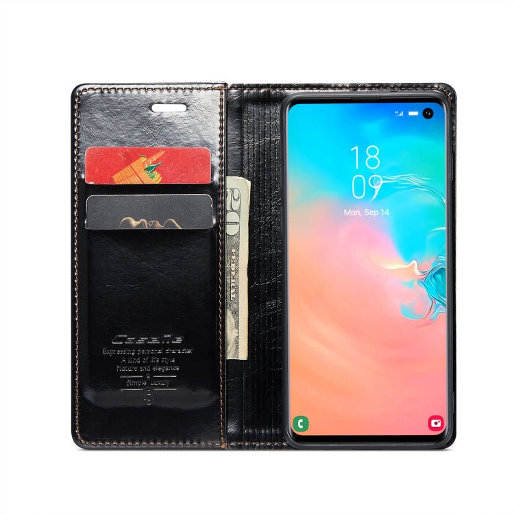 For Samsung Galaxy S10e CaseMe 003 Crazy Horse Texture Leather Phone Case(Black) - Galaxy Phone Cases by CaseMe | Online Shopping UK | buy2fix